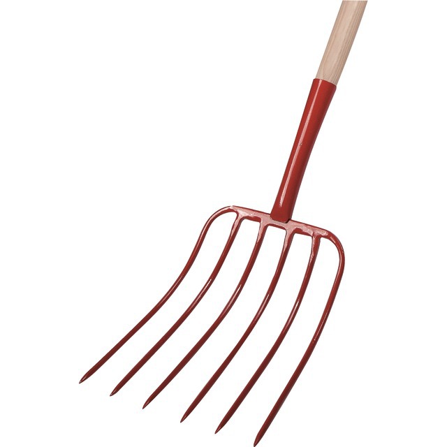 Fourche A Mais A Douille 6 Dents 32CM avec Manche Bois 135CM référence fournisseur 2425247
